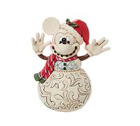 Disney Traditions Mickey Mouse Snowman Figurine, Multicoloured, 17cm, 6008976