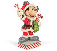 Disney Traditions Mickey Mouse with Candy Canes Figurine