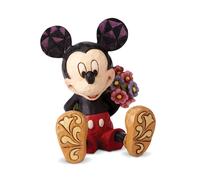 Disney Traditions Mickey With Flowers Figurine 5 x 5.5 x 7 cm, Multi-colour