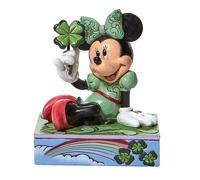 Disney Traditions St. Patrick's Minnie Mouse Personality Pose Figurine Gold