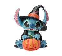 Disney Traditions Stitch Witch With Jack O Lantern Figurine