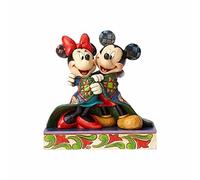 Disney Traditions Warm Wishes-Mickey & Minnie Mouse Figurine, RESIN, Multi-Color, 12 x 7.5 x 12.5 cm