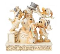 Disney Traditions White Woodland Frosty Friendship (Mickey Mouse) Figurine