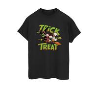 Disney Trick Or Treat Cotton Boyfriend T-Shirt In Black Black