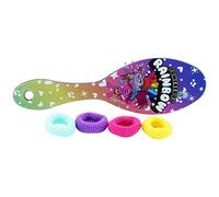 Disney Trolls Hair Accessories, Kids Hair Brush with 4x Bobbles for Toddler Girls, Kids Hair Accessories for Girls, Size-17.5cm