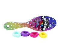 Disney Trolls Hair Accessories, Kids Hair Brush with 4x Bobbles, Girls Hair Accessories, Durable and Reusable, Size-17.5cm (Hair Brush with Bobbles)