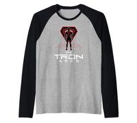 Disney TRON: Ares Digital Grid and Logo Official Movie Raglan Baseball Tee