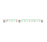 Disney Tropical Minnie Mouse Happy Birthday Banner Multi One Size