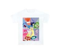 Disney Tshirt | Inside Out 2 Boys T Shirt | Inside Out Movie T-Shirt for Boys | White 12-13 Years