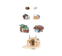 Disney Tsum Tsum Star Wars New Republic Deluxe Theme Set, Toy Figures Stand 7 cm Tall & Stackable, Includes Cad Bane, Boba Fett, Ahsoka Tano, Din Djarin, Grogu & Jawa, for Kids Ages 6+