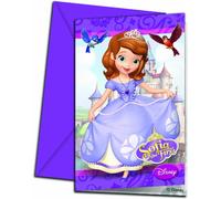 Unique Party 71520 - Disney Sofia the First Party Invitations, Pack of 6