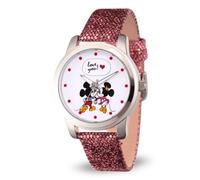Disney Unisex-Adults Analog Quartz Watch with Faux Leather Strap WDS000345