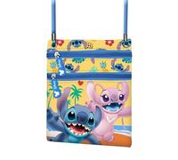 Disney Unisex Kid's Action Vertical Shoulder Bag, Blue Lilo and Stitch, One Size