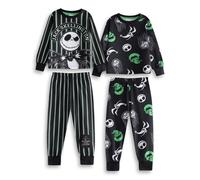 Disney Unisex Kids Black NMBC Multi-Pack of 2 Long Sleeve Long Leg Pyjama Set - 13-14 Years