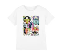 Disney Unisex Kids Villains Wonderfully Wicked Evil and Bittersweet Kids T Shirt, White T-Shirt (Pack of 1)