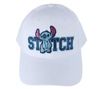 Disney Unisex Lilo & Stitch Embroidered - Hook and Loop Closure Baseball Cap White, White