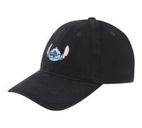 Disney Unisex's Lilo and Stitch Dad Hat, Adult Baseball Cap with Curved Brim, Black, One Size