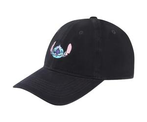 Disney Unisex's Lilo and Stitch Dad Hat, Adult Baseball Cap with Curved Brim, Black, One Size