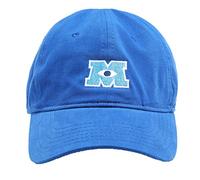 Disney Unisex's Pixar Monsters Inc Embroidered Cotton Adjustable Baseball Hat with Curved Brim, Blue, One Size