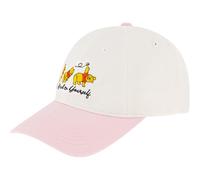 Disney Unisex's Winnie The Pooh Dad Hat, Adult Baseball Cap with Curved Brim, White/Pink, One Size