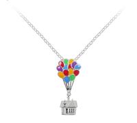 Disney UP Balloon House Silver Plated Pendant Necklace