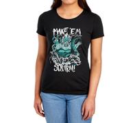 Disney Ursula Make Em Squirm Womens T Shirt, Black, XXL
