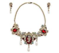 Disney US Official Beauty and the Beast Belle Princess Necklace Accessory Set