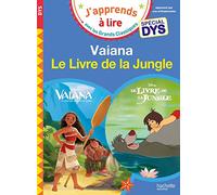 Disney - Vaiana / Le Livre de la Jungle Spécial Dys (Dyslexie)