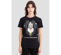 Disney Women's Valentine's Day Ursula, Leaving U Speechless T-Shirt, Black | Size: XL Disney Black XL