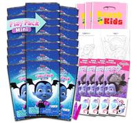 Disney Vampirina Mini Party Favors Set - Bundle with 24 Mini Grab n Go Play Packs with Coloring Pages, Stickers and More | Vampirina Birthday Supplies