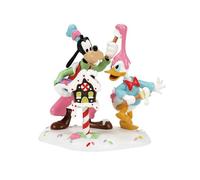Disney Village By D56 Goofy and Donald Make A Mess Figurine
