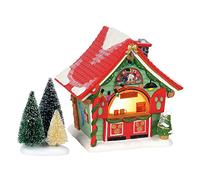 Department 56 Porcelain Disney Village Mickey Mouse Tree Lot Lit Building, 6 Inch, Multicolor