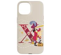 Disney Villains Alphabet Monogram Captain Hook Letter X Case for iPhone 15