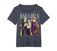 Disney Villains Bad Girls Artistic Group Portrait T-Shirt, Women's Plus, Heather Blue, 2X