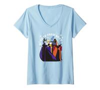 Disney Villains Christmas Group Up To Snow Good V-Neck T-Shirt