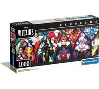 Disney Villains Clementoni Panorama - Puzzle 1000 Pieces - 98x33 Cm