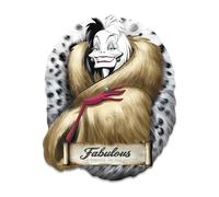 Disney Villains Cruella De Vil Fabulous Wood Wall Decor - Classic Cruella Wall Art for Home