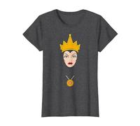 Disney Villains Evil Queen Big Face T-Shirt, Women, Dark Heather Grey, 3X-Large