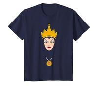Disney Villains Evil Queen Big Face T-Shirt, Youth, Navy Blue, 2T