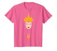 Disney Villains Evil Queen Big Face T-Shirt, Youth, Pink Heather, 2T