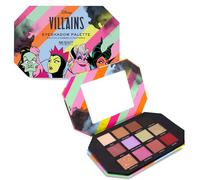 Disney Villains Eyeshadow Palette, 12 Colour Shades & Mirror | Mad Beauty | Cruella de Vil, Evil Queen, Ursula, Maleficent, Wicked Fun Gift, Beauty