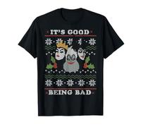Disney Villains Good Bad Ugly Christmas Sweater T-Shirt