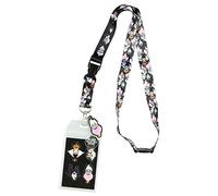 Disney Villains Line Up Collage Lanyard with ID Holder and Rubber Ursula Charm