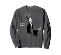 Disney Villains Maleficent It's Not Me It's You Sweatshirt, Adult Unisex, Dark Heather Grey, X-Large