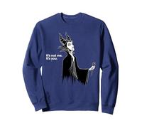 Disney Villains Maleficent It's Not Me It's You Sweatshirt, Adult Unisex, Navy Blue, Large