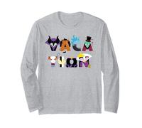 Disney Villains Vacation Big Character Letters Disney Trip Long Sleeve T-Shirt