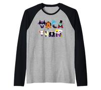 Disney Villains Vacation Big Character Letters Disney Trip Raglan Baseball Tee