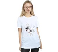 Disney Villains Wicked Cotton Boyfriend T-Shirt In White White M