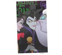 Disney Villians Beach Towel 27 x 54 inches - Ursula, Maleficent, Cruella Deville