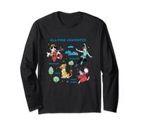 Disney Vintage Peter Pan, Pinocchio, Simba & White Rabbit Long Sleeve T-Shirt